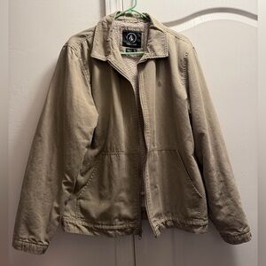 Volcom Men's Khaki Lightweight Jacket